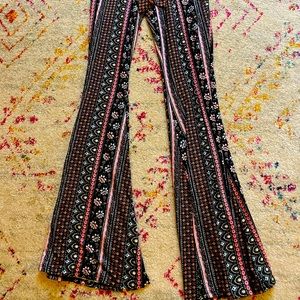 Stretchy bell bottom pants